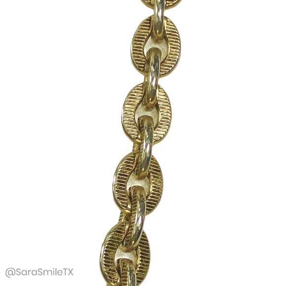 CLUB MONACO Chunky Gold Chain Link Necklace - Picture 6 of 11